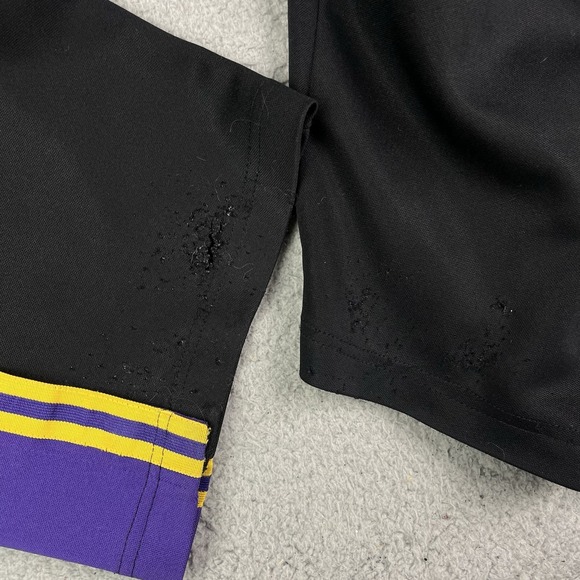 Nike Team Los Angeles Lakers Pants Size L Warm-up 61 Retro Black Ankle Button - Picture 10 of 16